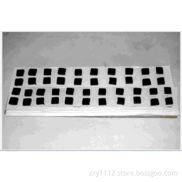 The damping glue ( a rectangle)